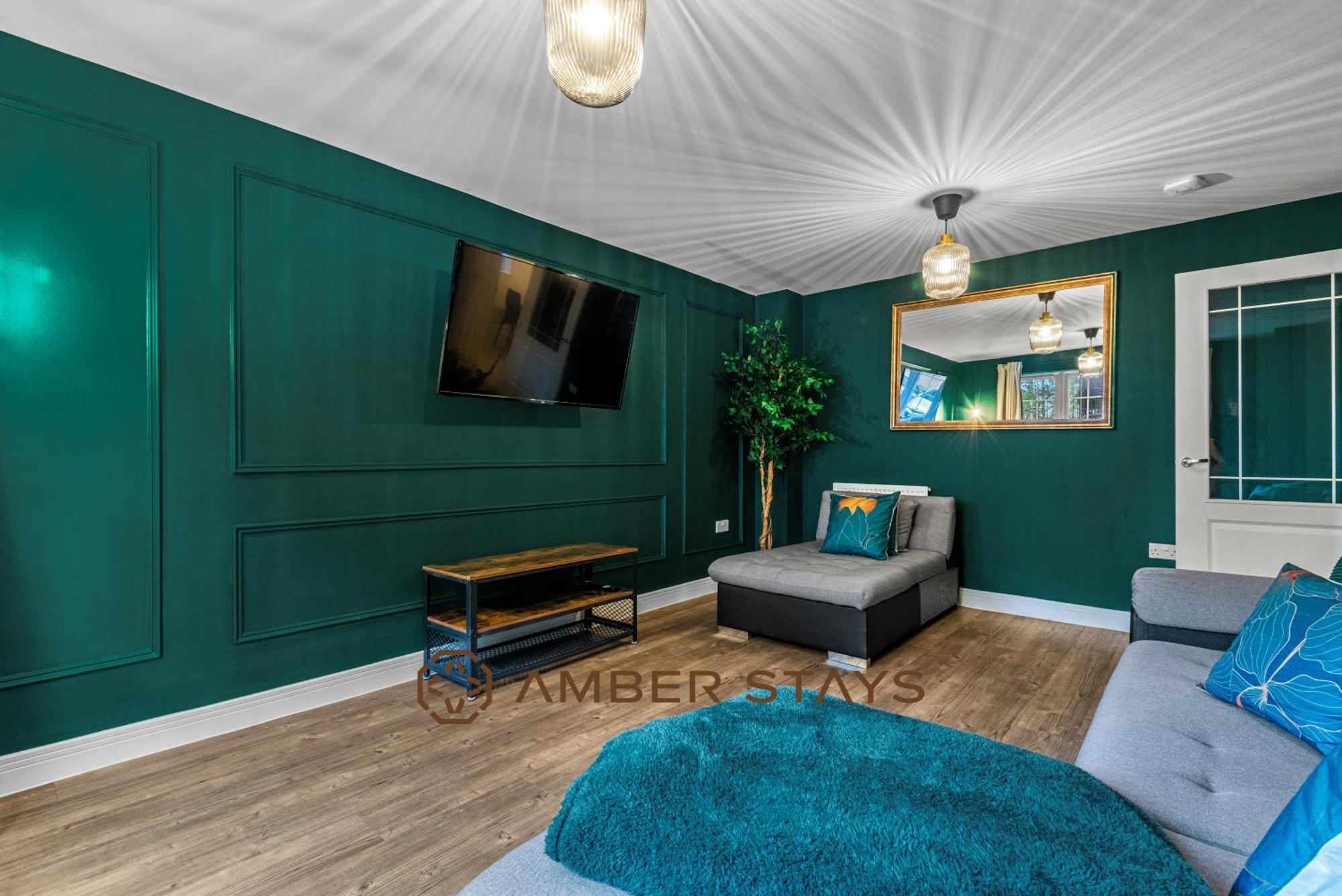 Spacious 5 Bed House In Reading By Amber Stays, Perfect For Business & Contractors, Sleeps 12! Екстер'єр фото